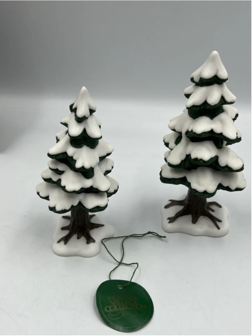 DEPT 56 5251-5 Village Accessories small porcelain pines 2pc see all ,COLLECT
